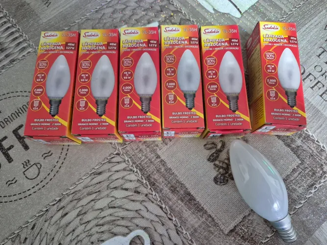Lâmpadas para lustre, abajur, decoração