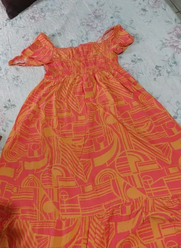 Desapego de vestido laranja