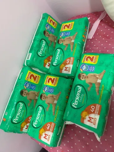 5 unidades fraldas personal