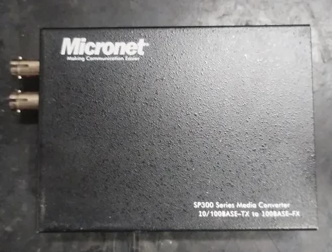 Conversor de Mídia Micronet SP373FV4 - Fast Ethernet ST (Sem Fonte)
