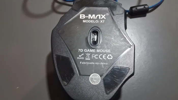 Mouse game com led com click automático