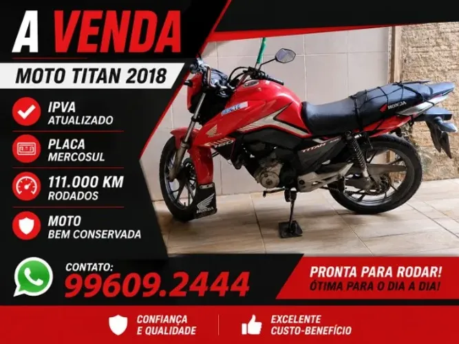 VENDO Honda CG Titan 160cc