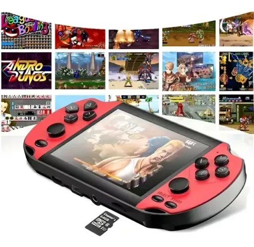 Máquinas Portáteis De Videogame Para Adultos E Crianças X7 Cor Azul Vermelho