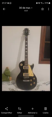 Guitarra Strinberg Les Paul preta