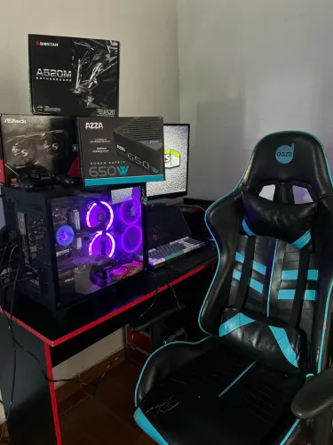 PC gamer completo +monitor curvo 27 +mesa e cadeira GAMER