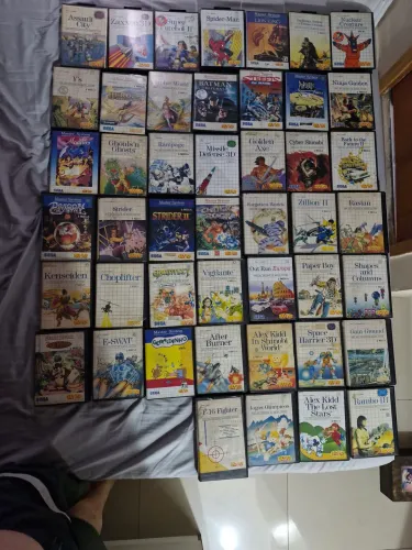 Lote cartuchos originais master system