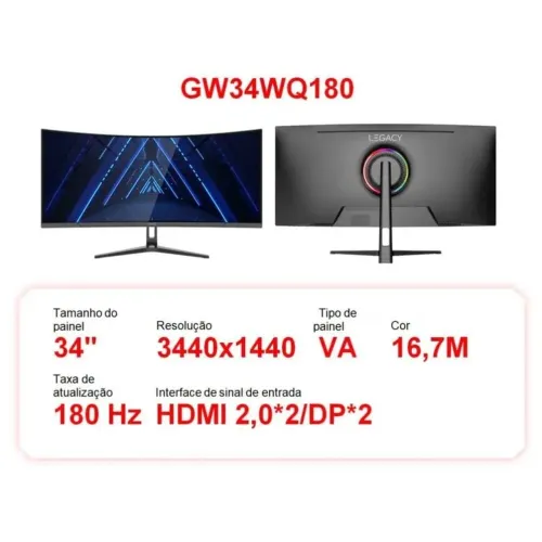 Monitor 34 polegadas na caixa !