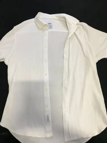Camiseta Zara Branca, slim fit