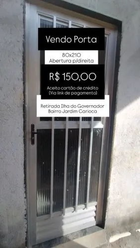 Vendo Porta de Alumínio 80x210