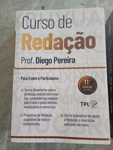 Livros de curso, redação para Enem e particulares 