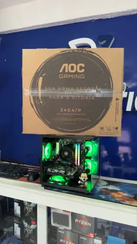 Pc gamer Ryzen 5 4500 + Rx 580 8gb + Monitor 24 180hz
