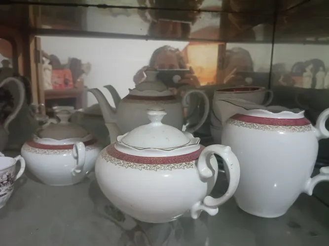 conjunto de chá de porcelana 