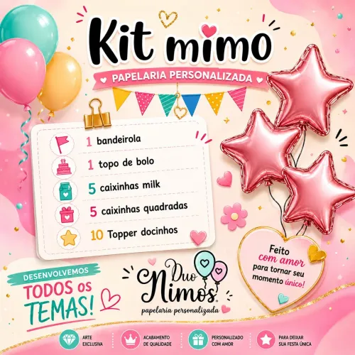 Kit Mimo Personalizado para Festas Infantil