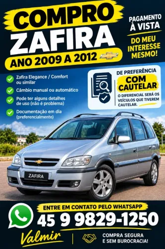 Chevrolet Zafira Elite 2.0 MPFI Flexpower 8V AUT 2012