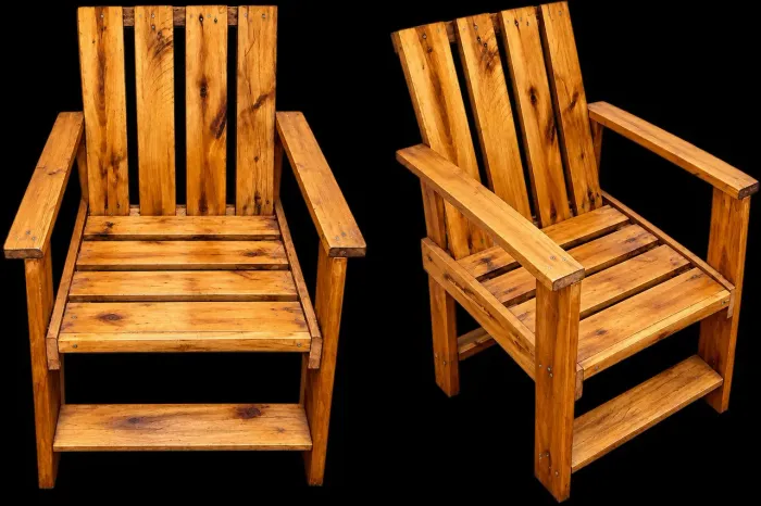 Cadeira de descanso feita de pallet 