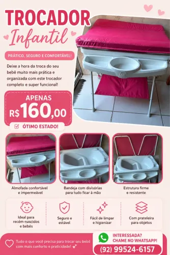 Vendo trocar ou troco por um bebê conforto feminino