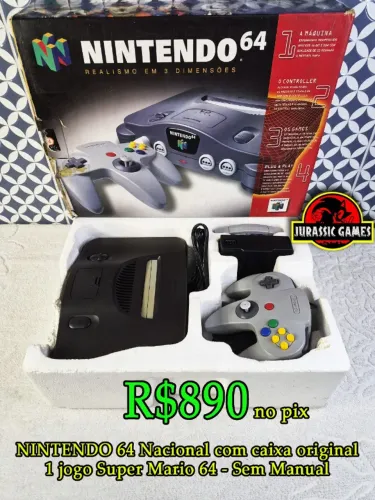 Nintendo 64 Nacional Com Caixa - Original - Sem Manual