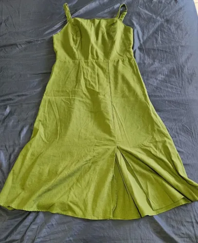 Vestido verde musgo M