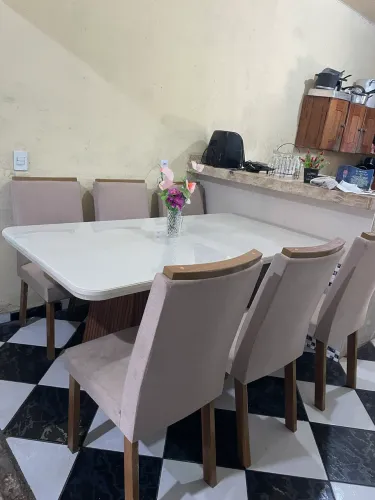 Conjunto de mesa 6 lugares