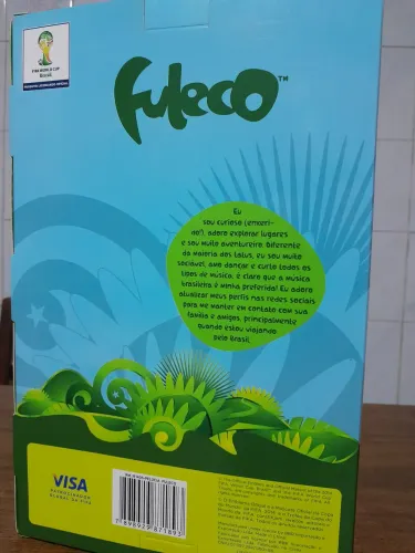 Mascote pelúcia Fuleco oficial Fifa world cup (novo)