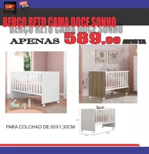 BERÇO RETO COMA DOCE SONHO