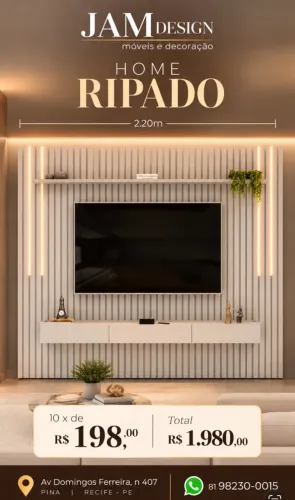 Móveis - home ripado rack