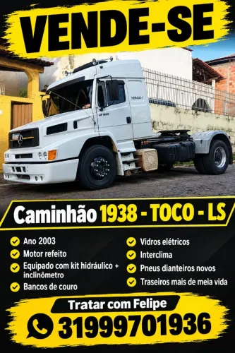 Vende se caminhão 1938 toco 2003