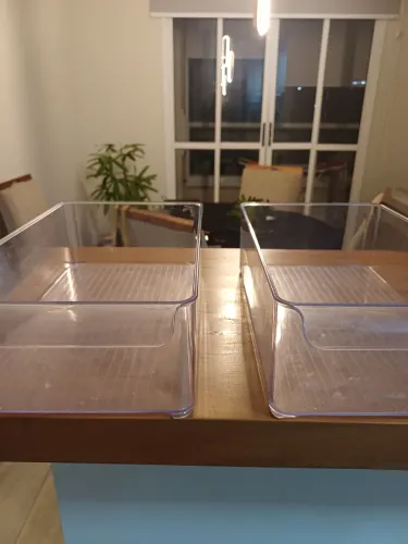 Organizadores de geladeira acrílicos