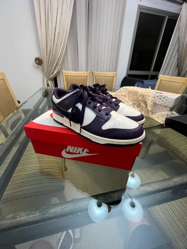 Nike Dunk Low Chenille Swoosh Grand Purple