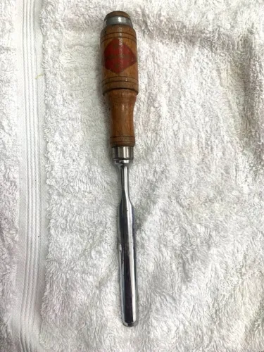 Formão Goiva Goldenberg France Antigo 6mm 25cm