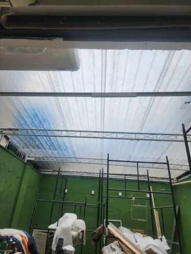 Telhado transparente  todo novo
