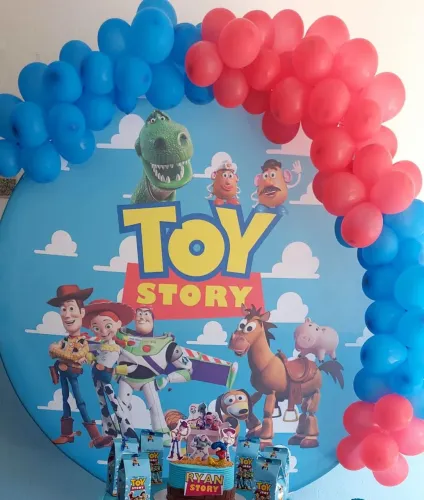 Capa tecido para painel redondo Toy story