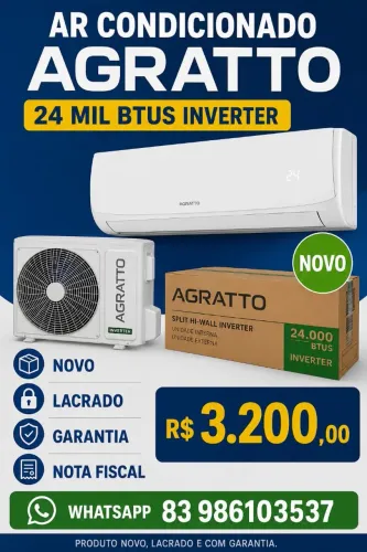 AR CONDICIONADO AGRATTO 24 MIL INVERTER