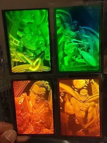 set cards holograma completo batman forever metal fleer 95