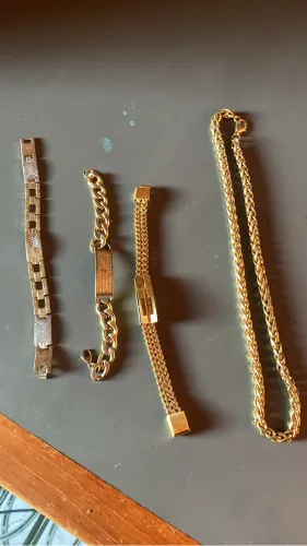Pulseira banhada ouro