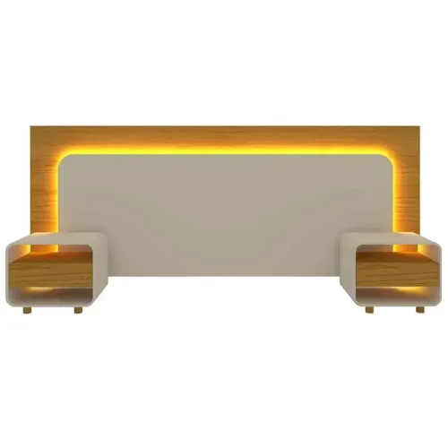 Vendo cabeceira inovar com LED amadeirado