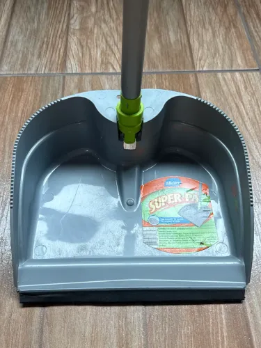 Pá Plastica Dobrável Com Cabo Alklin Limpeza