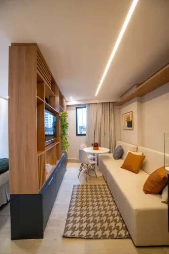 Lindo studio finamente decorado, reformado e mobiliado disponível para aluguel na Madalena