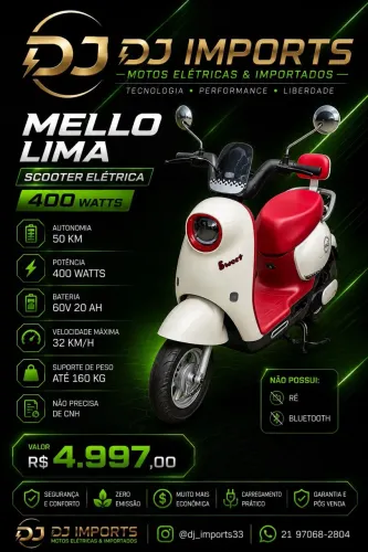 Scooter Elétrica | Mello Lima 400w