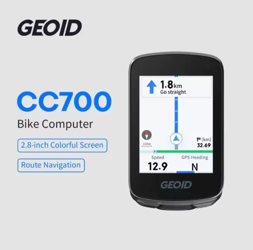 Ciclocomputador GPS GEOID CC700 - Tela 2,8" colorida - PREMIUM