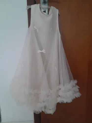 Vestido creme festa  infantil