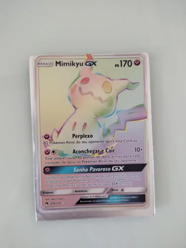 Carta pokémon Mimikyu GX 226/214