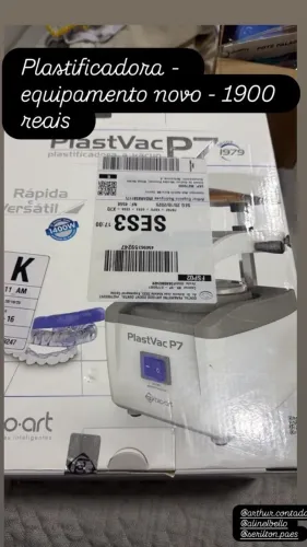 Plastificadora A Vácuo Com Motor Plastvac P7- Bio-art