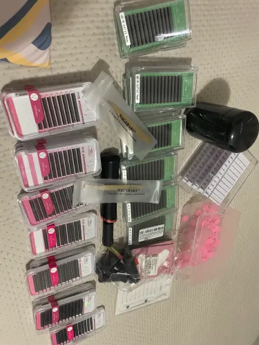 KIT COMPLETO PARA EXTENSÃO DE CÍLIOS - TUDO NOVO