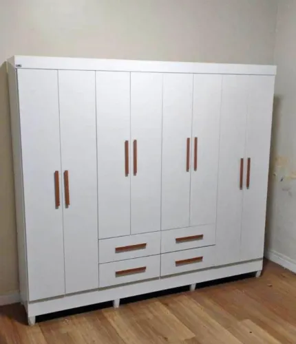 Guarda roupa Branco - Entregamos e montamos