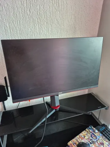 AOC, 24G2/BK, Monitor Gamer Hero 24" 144Hz IPS 1ms AMD FreeSync 24G2, COR PRETA/VERMELHA