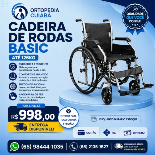 Cadeira de roda básica