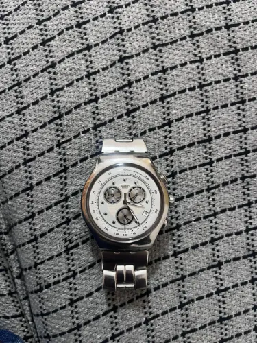 Relógio swatch série prata