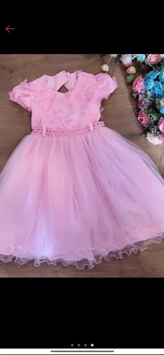 Vestido infantil jardim encantado luxo