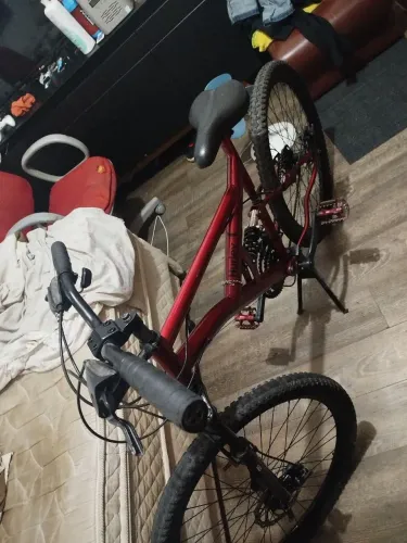 Bicicleta aro 26 barra forte com 2 amortecedores 